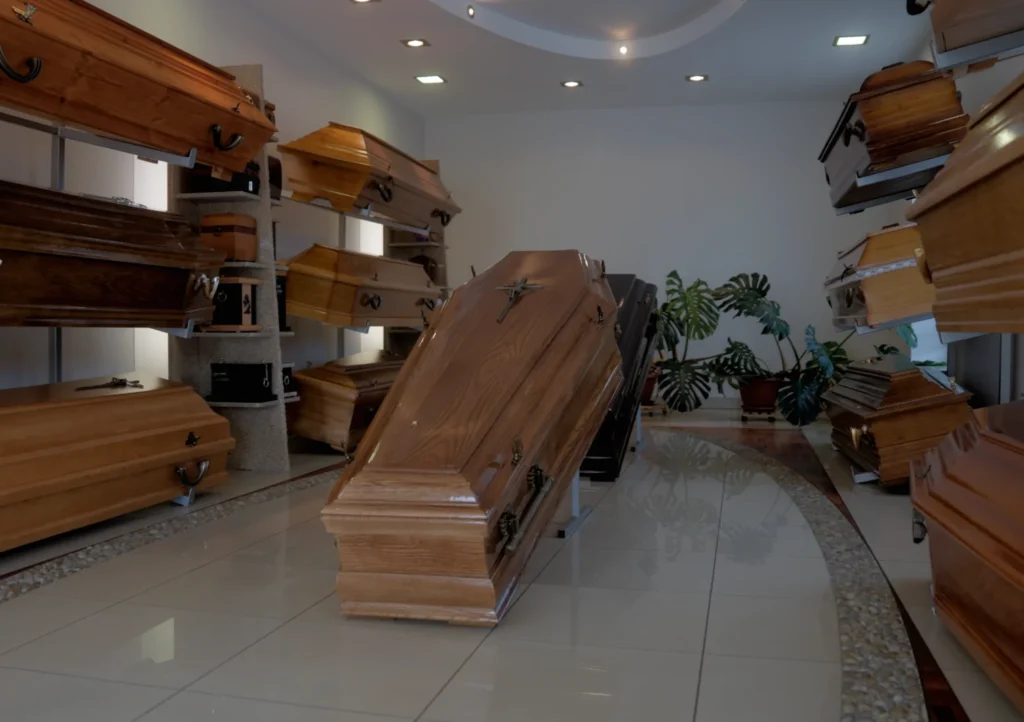 Trumny w Zakładzie Pogrzebowym Concordia